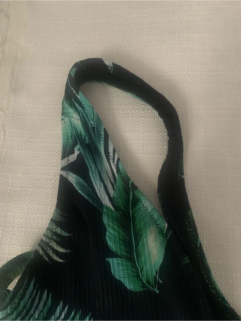 Fashion Nova Green Tropical Leaf Cutout Bikini Set